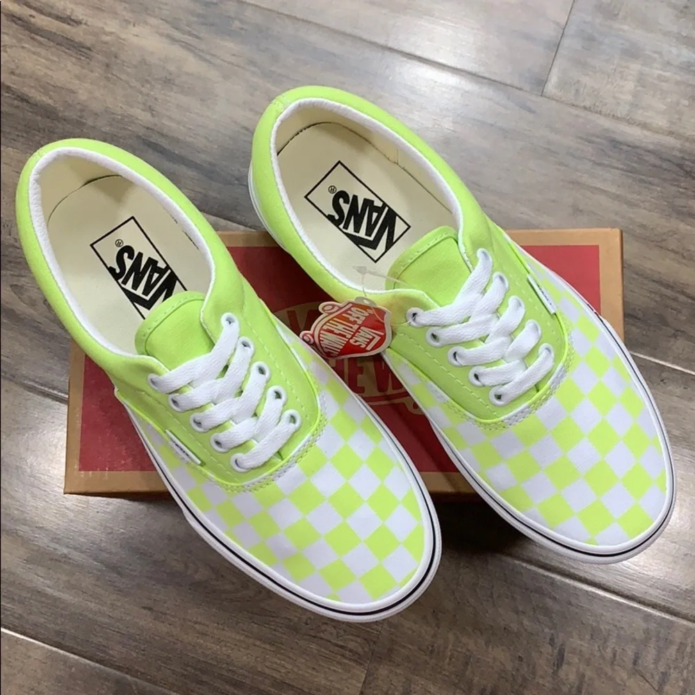 •VANS ERA CHECKERBOARD shrpgrtrwht wmns